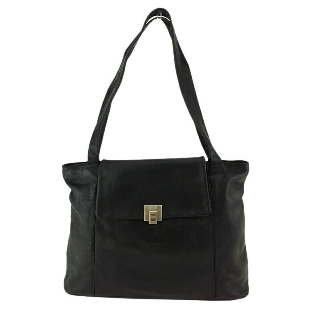 BREE Tote Bag logo Leather Authentic USED B1220